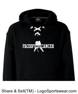 J. America Adult Sport Lace Hooded Sweatshirt Design Zoom