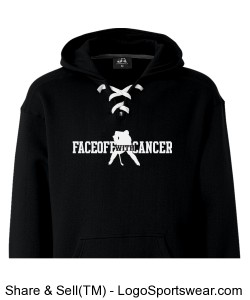 J. America Adult Sport Lace Hooded Sweatshirt Design Zoom